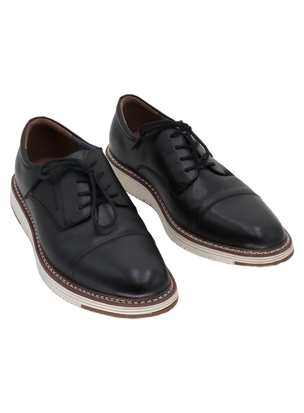 Tommy Hilfiger Hitcher Cap Toe Casual Lace-Up Shoes Black Size 10M